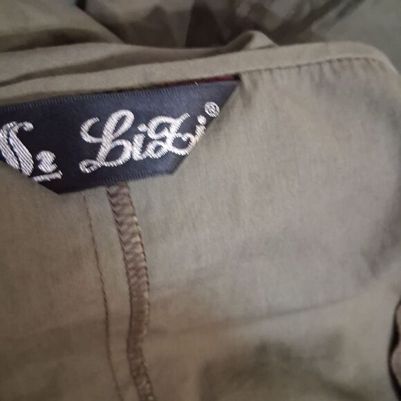 Lizi Olive Green Dress with Floral Embroidery Sizs XL - Picture 10 of 10